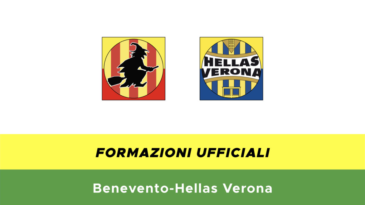 Benevento-Hellas Verona formazioni ufficiali