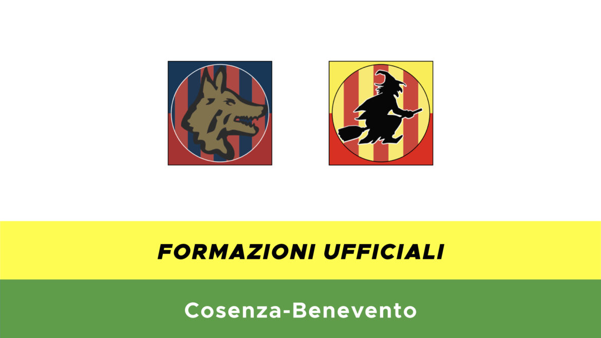 Cosenza-Benevento formazioni ufficiali