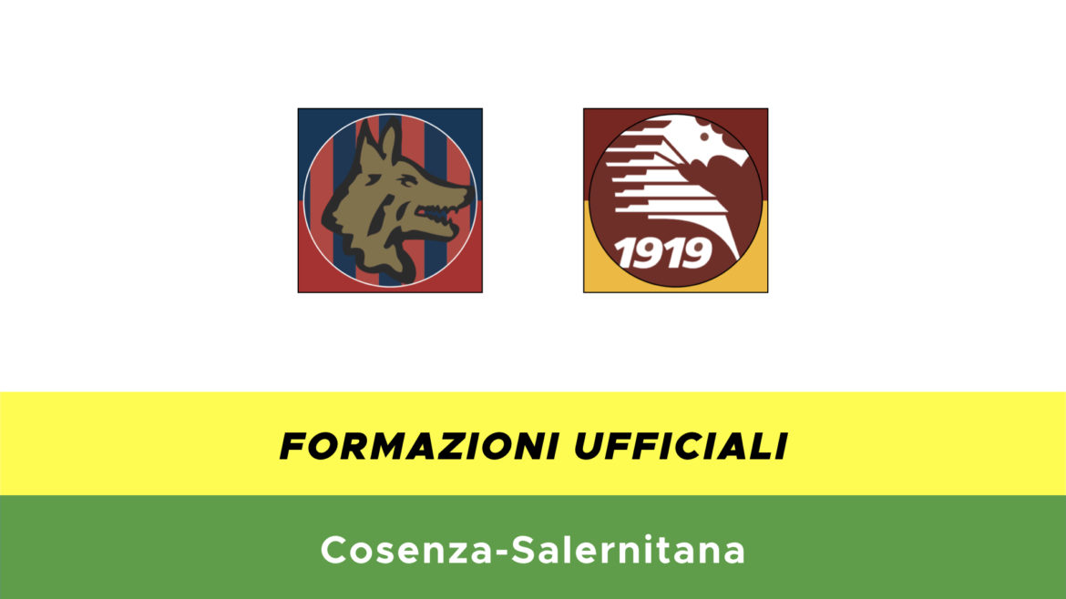 Cosenza-Salernitana formazioni ufficiali