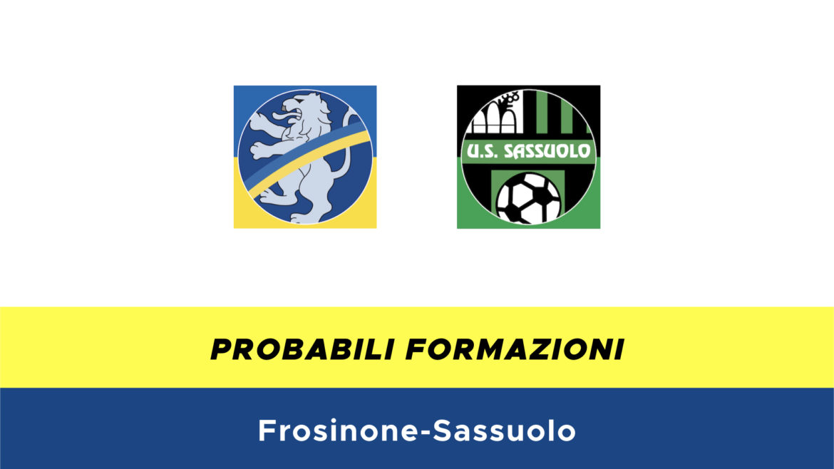 Frosinone-Sassuolo probabili formazioni