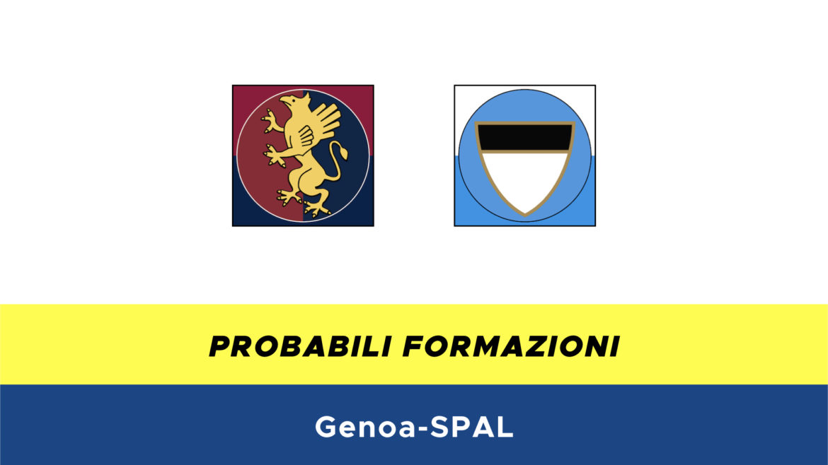 Genoa-SPAL probabili formazioni,