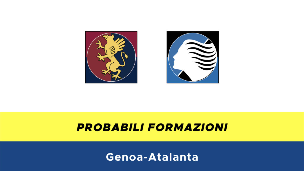 Genoa-Atalanta probabili formazioni