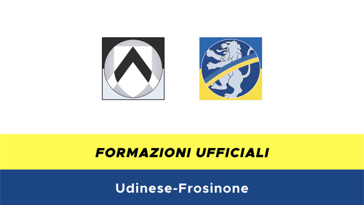 Udinese-Frosinone formazioni ufficiali