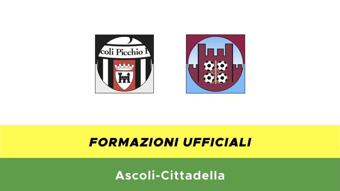 Ascoli-Cittadella formazioni ufficiali