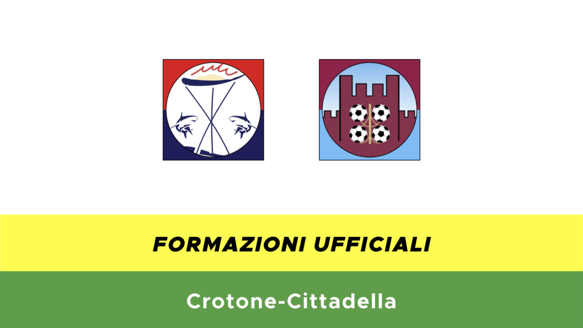 Crotone-Cittadella formazioni ufficiali
