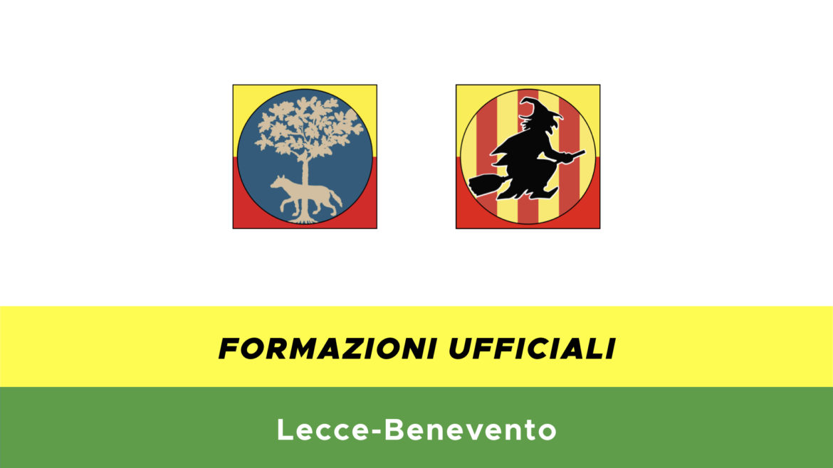 Lecce-Benevento formazioni ufficiali
