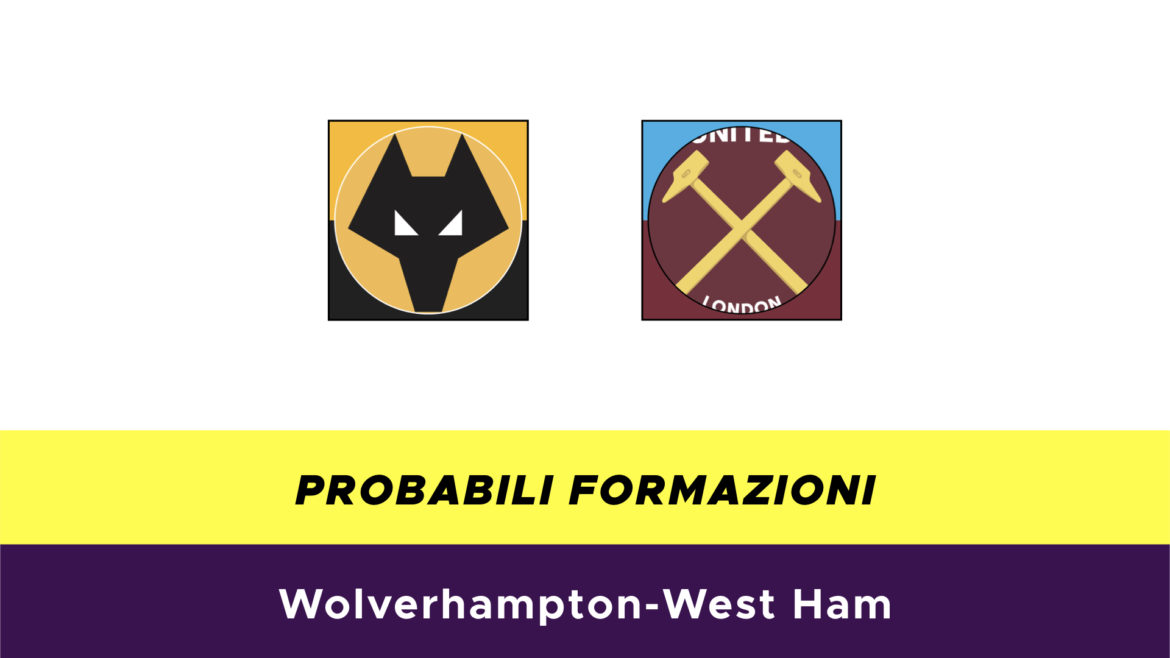 Wolverhampton-West Ham probabili formazioni
