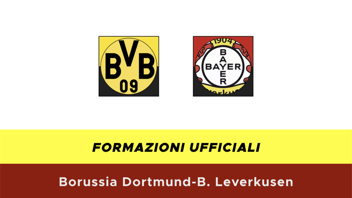 Borussia Dortmund-Leverkusen formazioni ufficiali