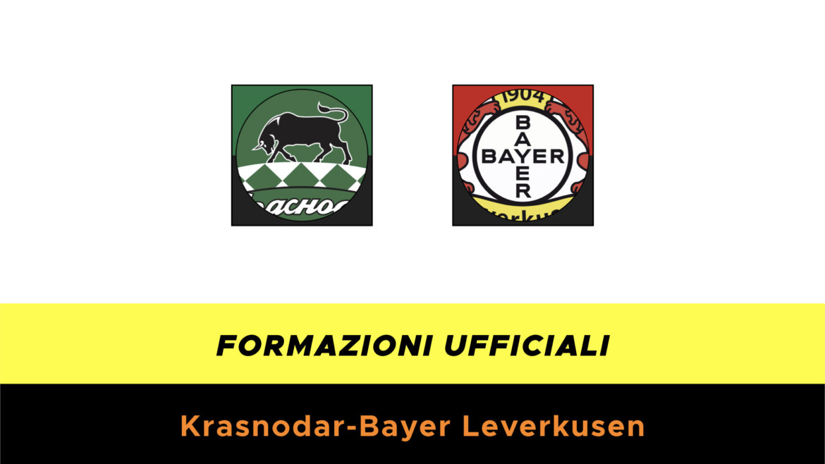 Krasnodar-Leverkusen formazioni ufficiali