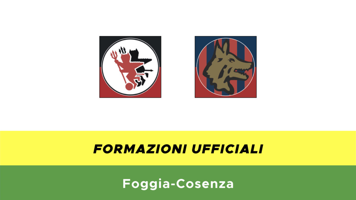 Foggia-Cosenza formazioni ufficiali