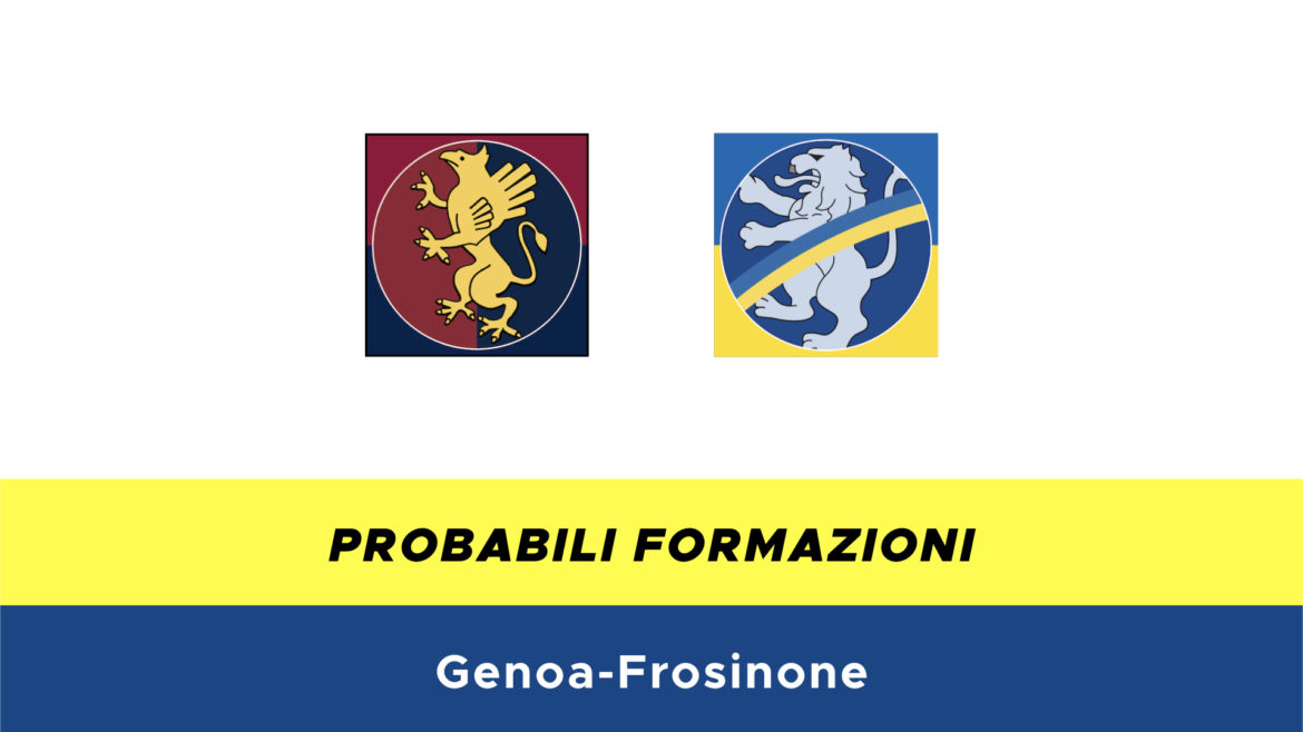 genoa-frosinone probabili formazioni