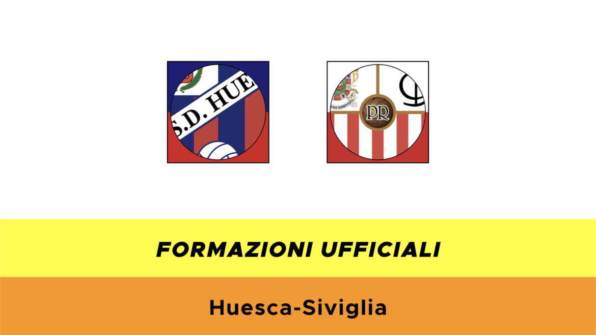 Huesca-Siviglia formazioni ufficiali