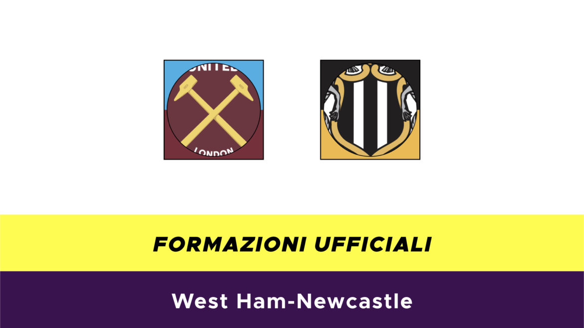 West Ham-Newcastle formazioni ufficiali