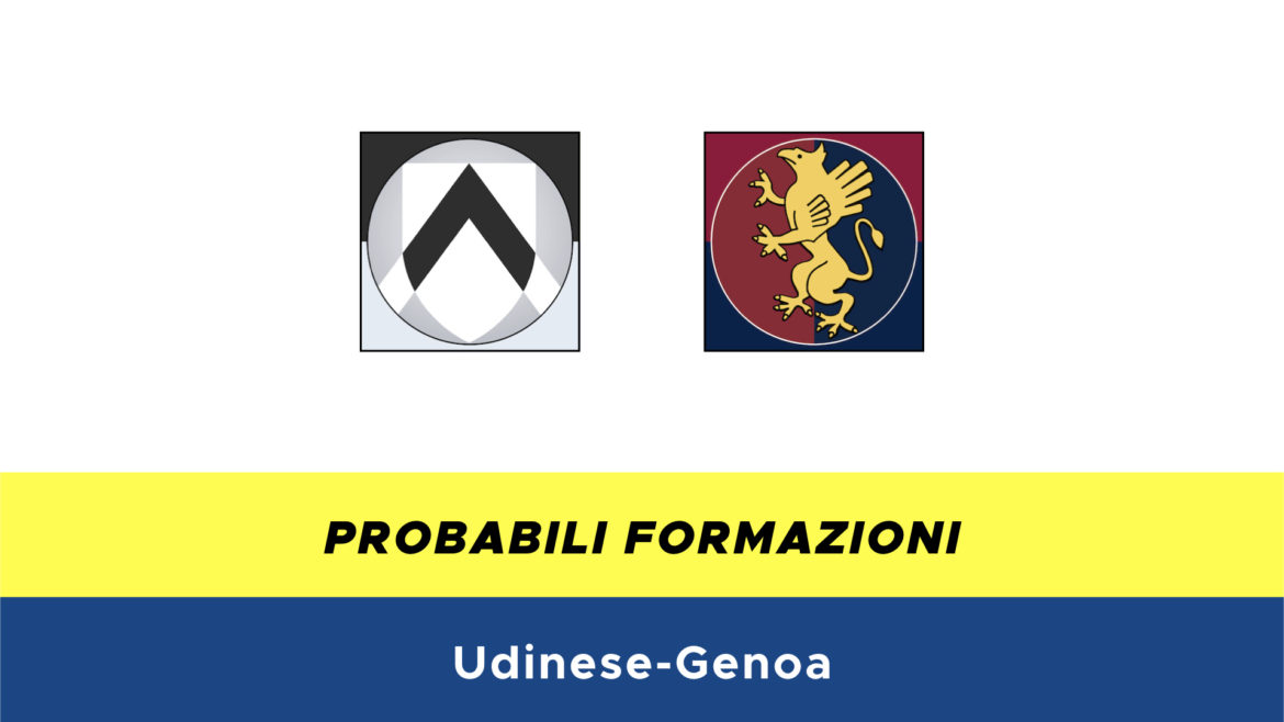 udinese-genoa probabili formazioni