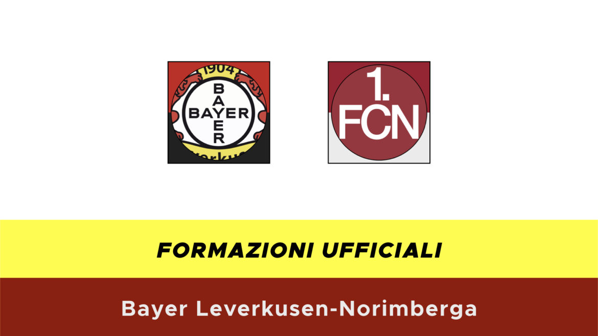 Leverkusen-Norimberga formazioni ufficiali