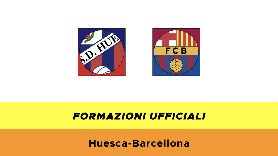 Huesca-Barcellona formazioni ufficiali