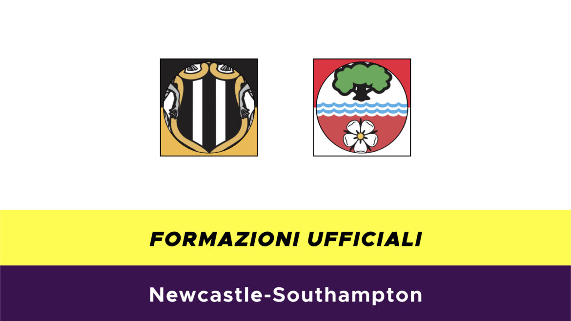 Newcastle-Southampton formazioni ufficiali