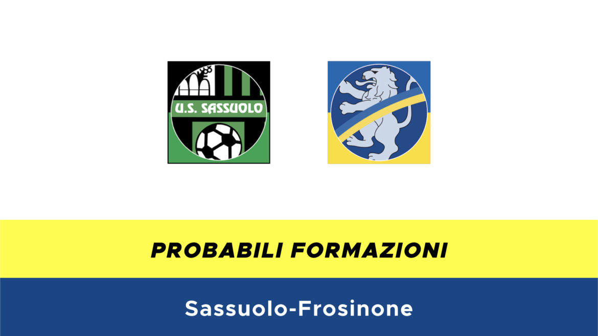 Sassuolo-Frosinone probabili formazioni