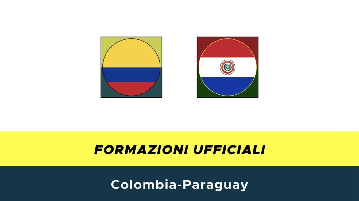 Colombia-Paraguay formazioni ufficiali
