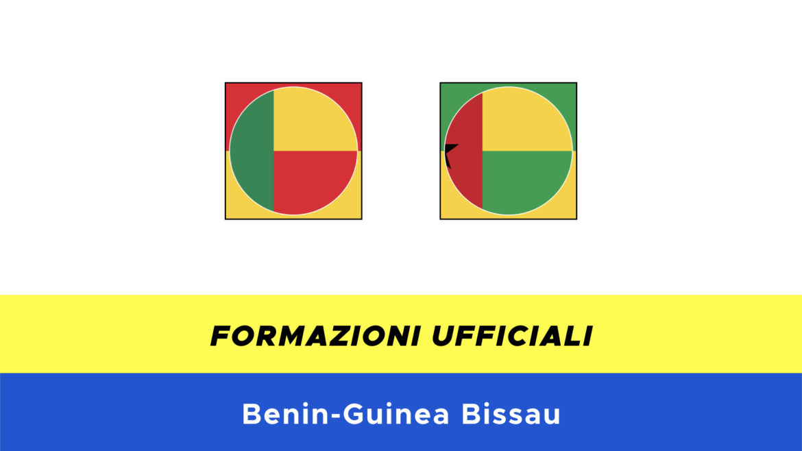 Benin-Guinea Bissau formazioni ufficiali