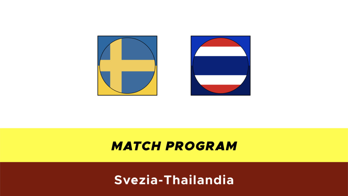 Svezia-Thailandia probabili formazioni