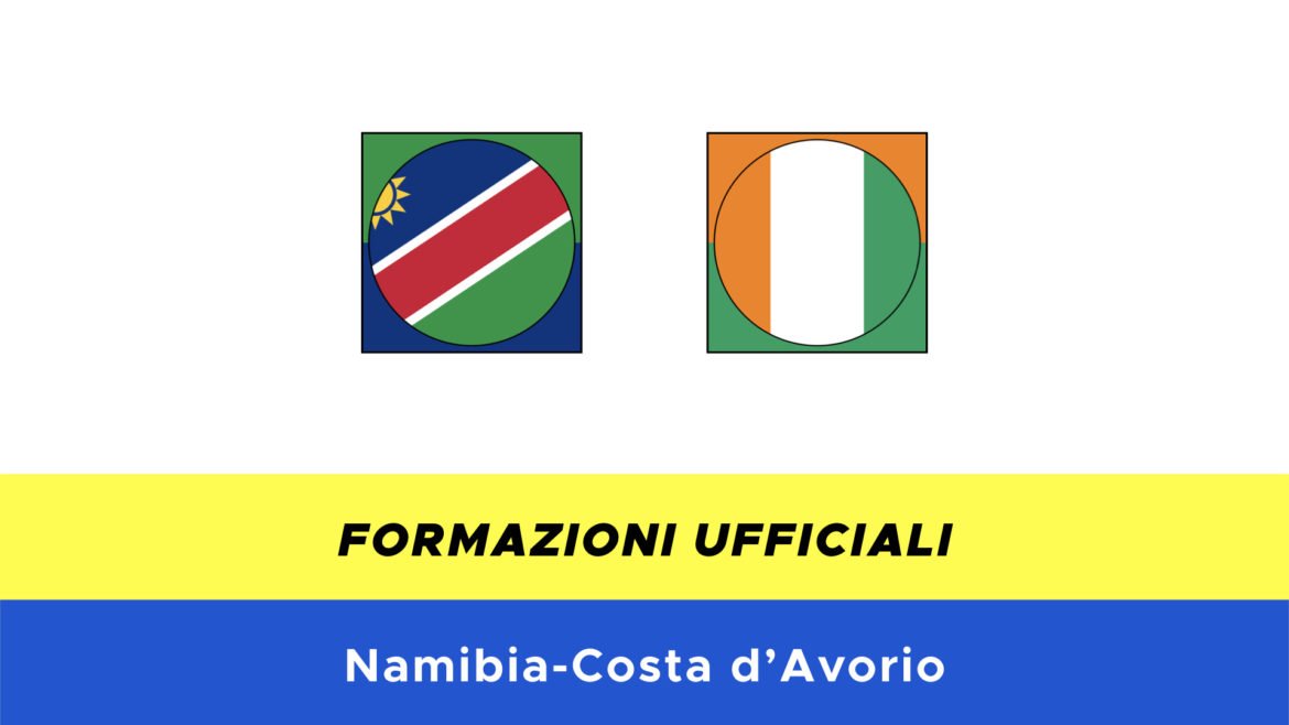 Namibia-Costa d'Avorio formazioni ufficiali