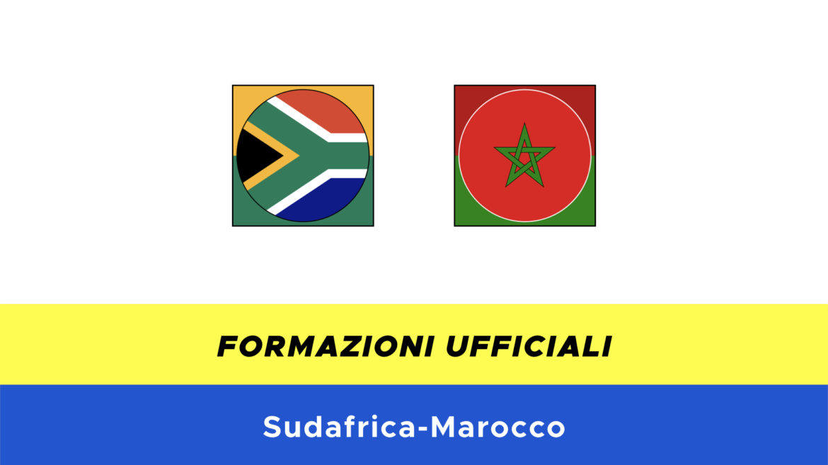 Sudafrica-Marocco formazioni ufficiali