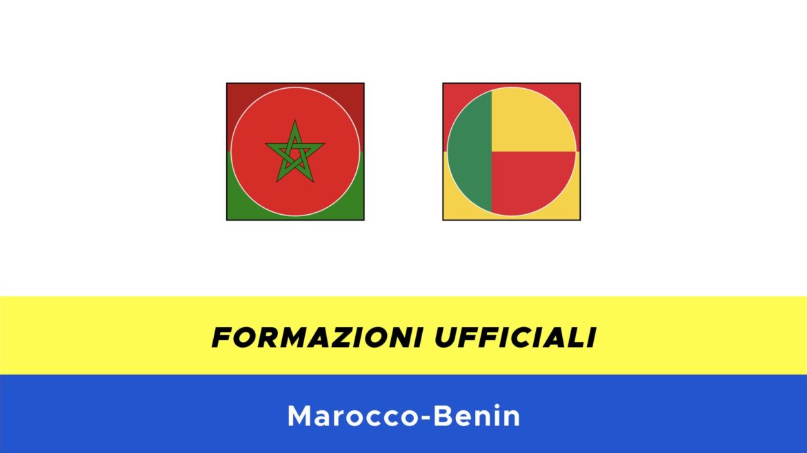 Marocco-Benin: formazioni ufficiali