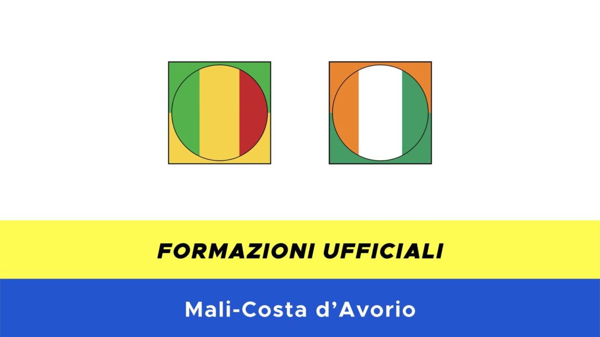 Mali-Costa d'Avorio: formazioni ufficiali