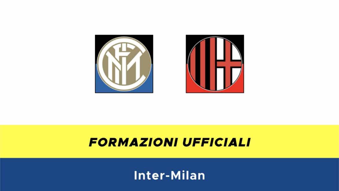 Inter-Milan formazioni ufficiali