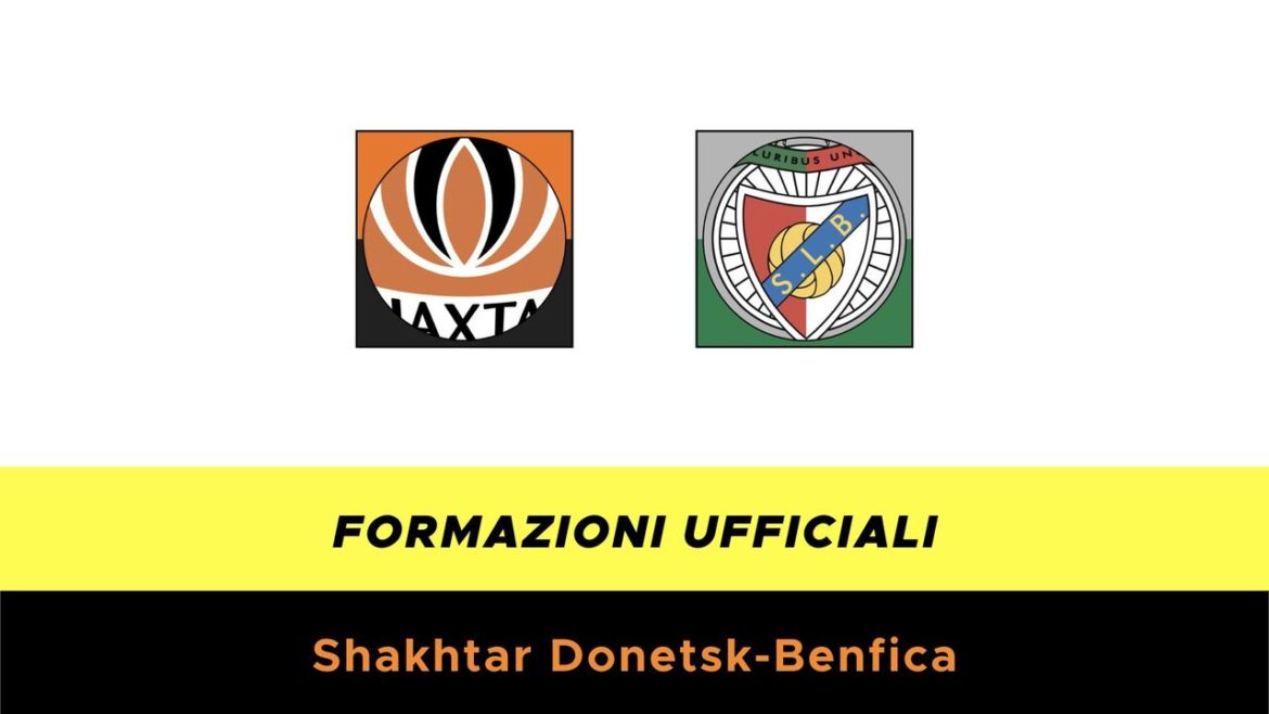 Shaktar Donetsk-Benfica formazioni ufficiali