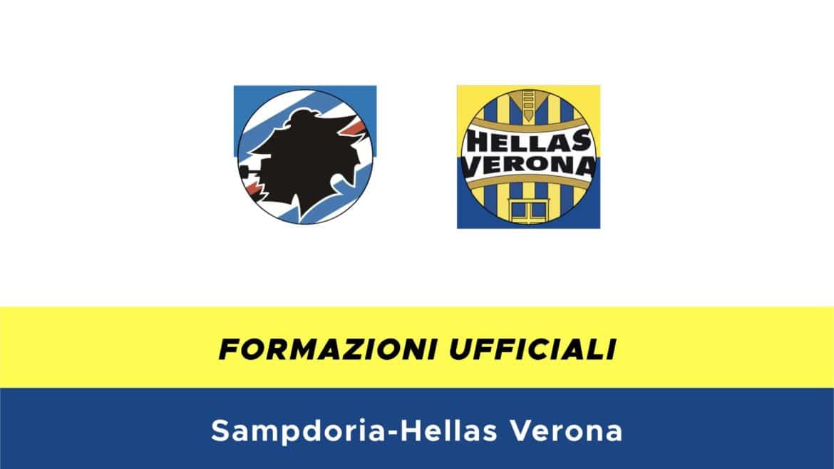 Sampdoria-Hellas Verona formazioni ufficiali